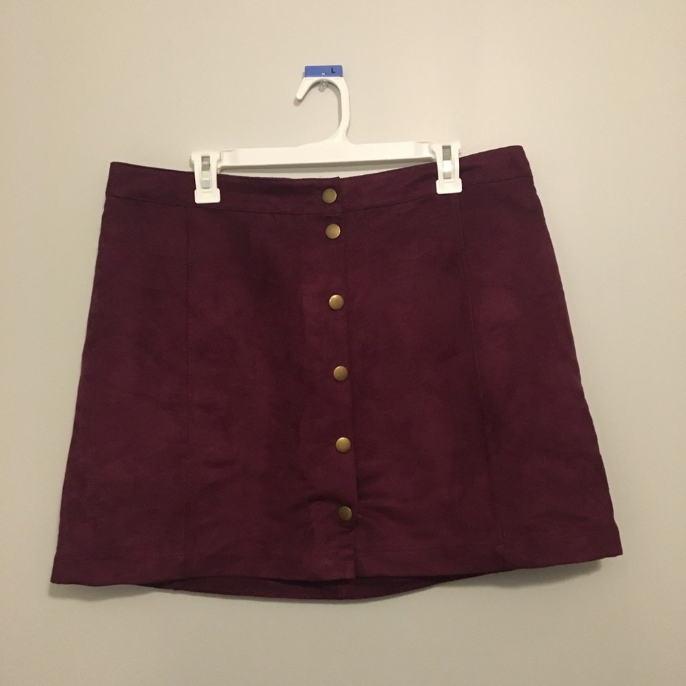 Maroon skirt